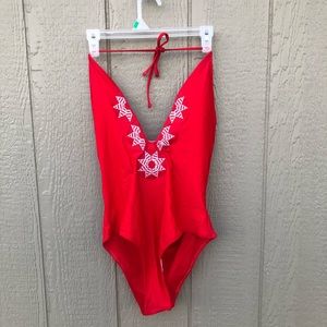 Cupshe Low Cut One Piece Swimsuit Size XL